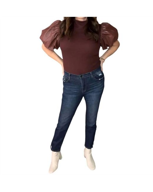 Umgee Blue Basic Straight-Leg Jean