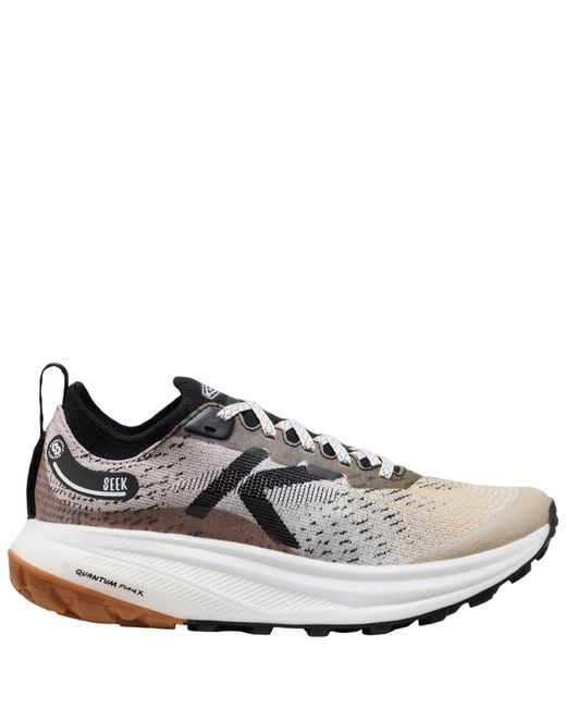 Keen Gray Gradient Pattern Sneakers With Quantumfoamx Technology
