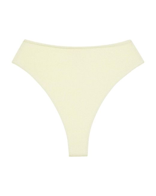 Montce Yellow Buttercream Rib Paula Bikini Bottom