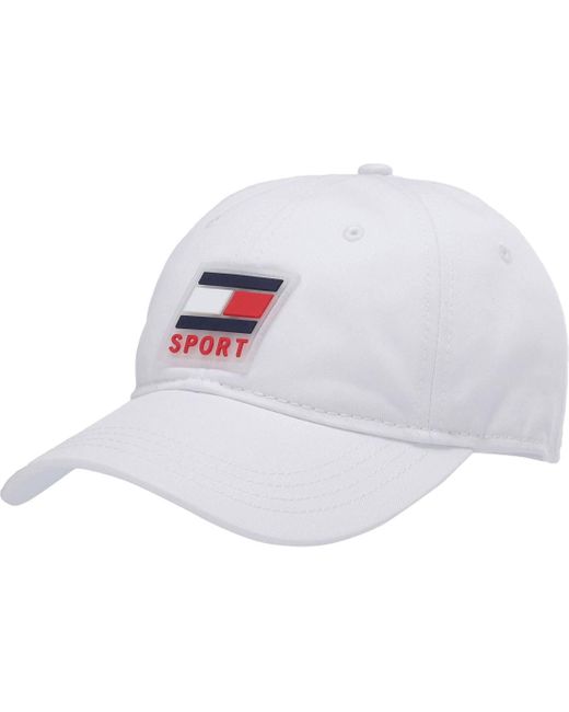 Tommy Hilfiger Black Rubber Logo Branding Hat for men