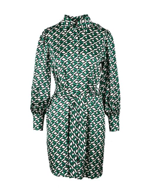 Think! Green Polyester Dress