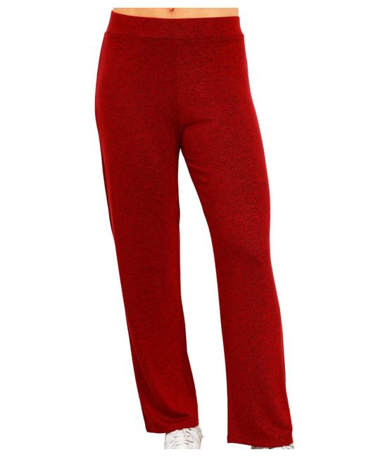 French Kyss Red Solid Lounge Pant