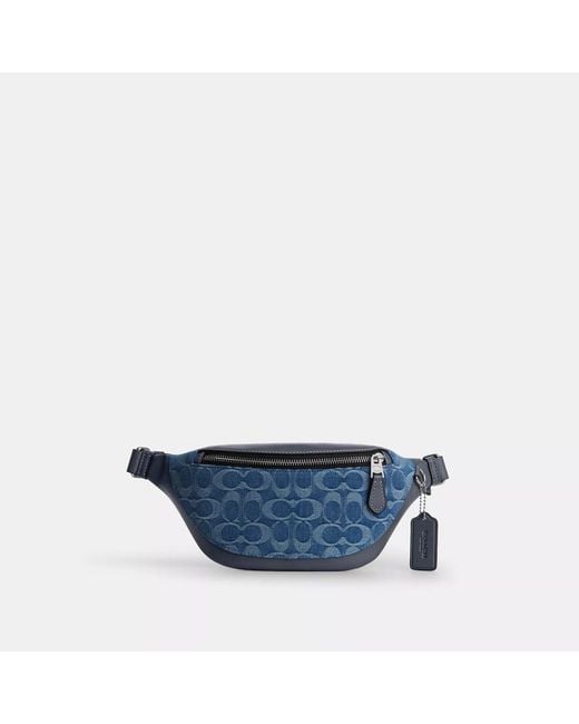 COACH Warren Mini Belt Bag in Blue | Lyst