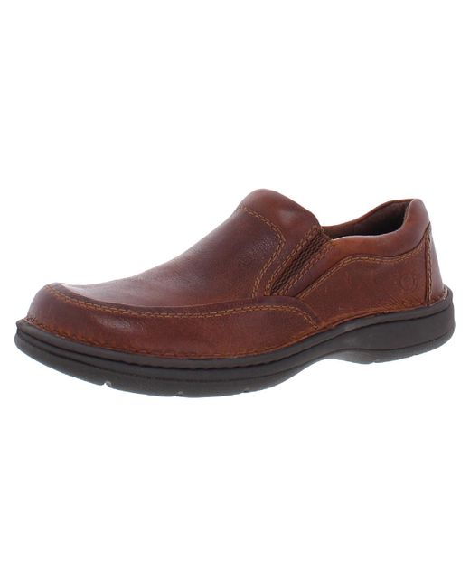 Born Leather Slip On Loafers in Brown for Men Lyst