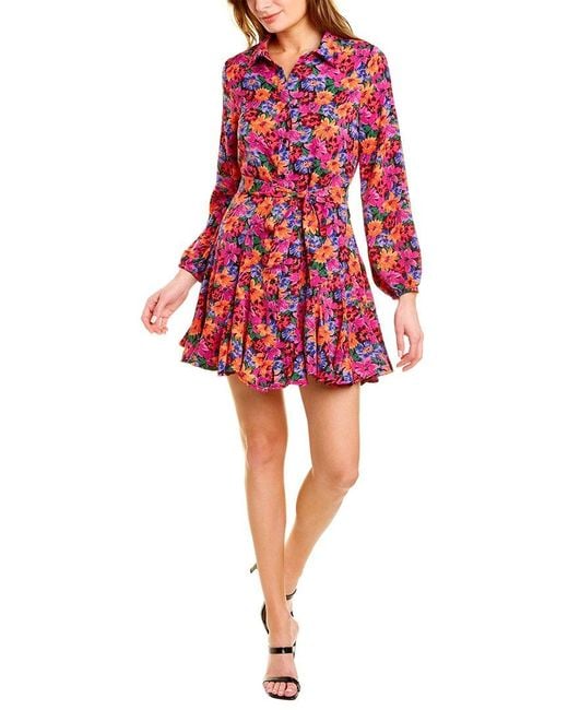 ANNA KAY Synthetic Godet Shirtdress in Purple - Save 1% | Lyst