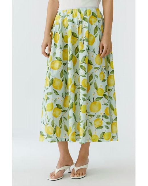Ouí Green Lemons Skirt