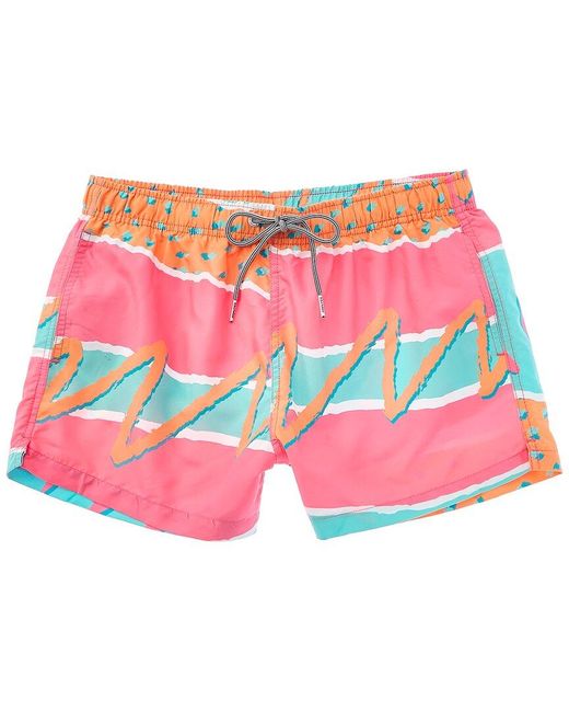 Boardies Pink Shortie Length Swim Short for men