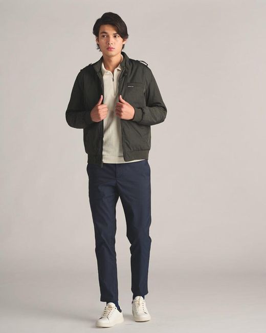 Members Only Iconic Racer Quilted Lining Jacket (Slim Fit) in Blue for ...