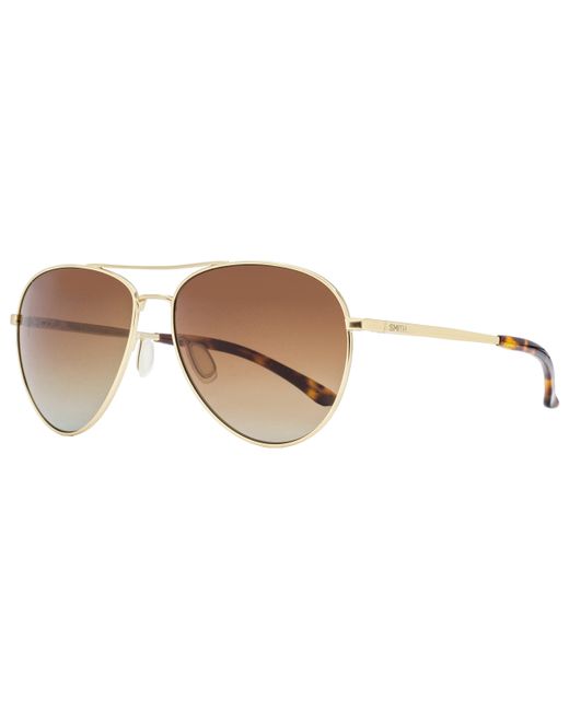 Smith Aviator Sunglasses Layback Aozla Matte Gold/havana 60mm in Black