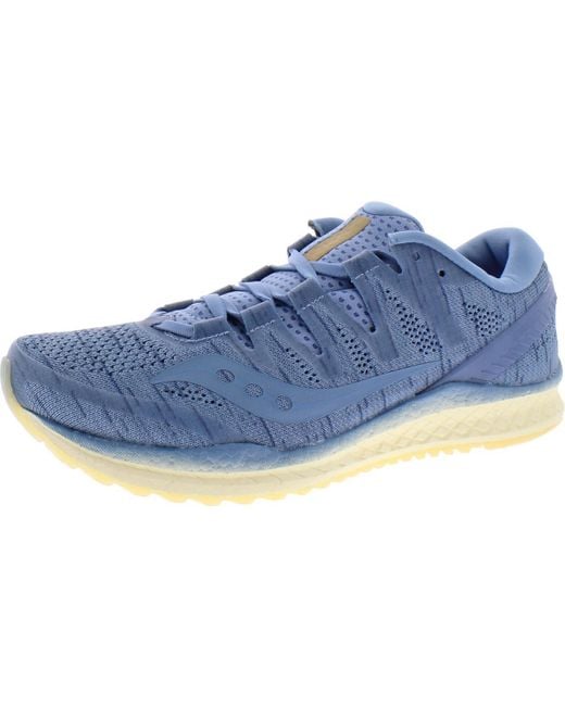 Saucony Women's Blue Freedom Iso Logo Lightweight Running Shoes