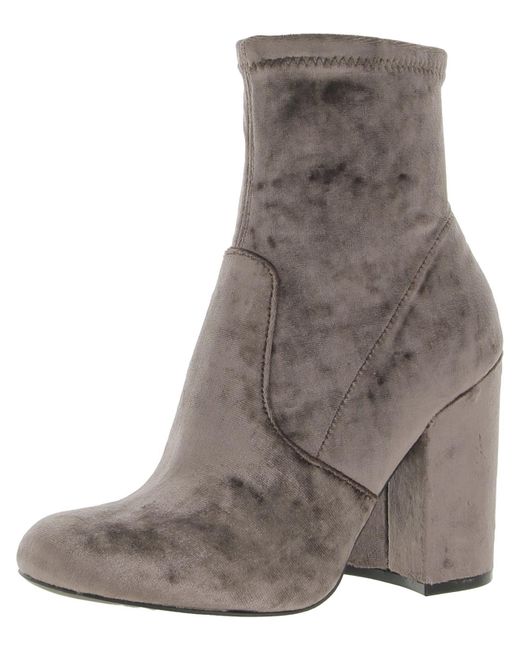 Steve Madden Gray Gaze Solid Ankle Booties