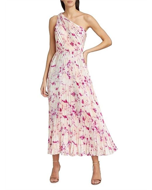 pink off the shoulder high low dress Ruby Pink Off Shoulder High Low Gown XXS