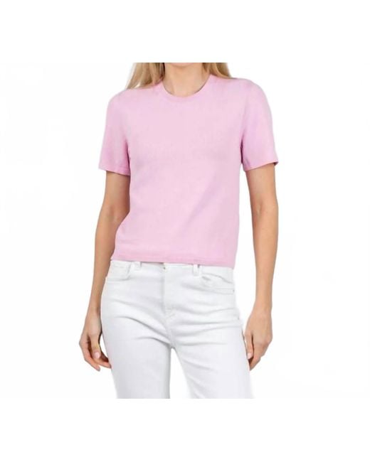 Jonathan Simkhai Pink Devon Knit Tee
