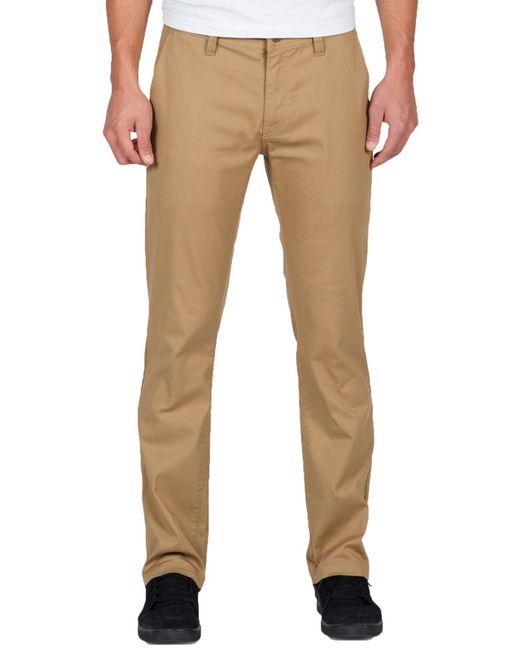 Volcom Natural Twill Modern Fit Chino Pants for men