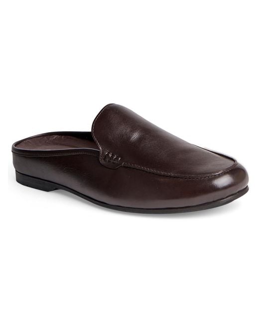 Carlos By Carlos Santana Brown Planeo Leather Slip On Loafers for men