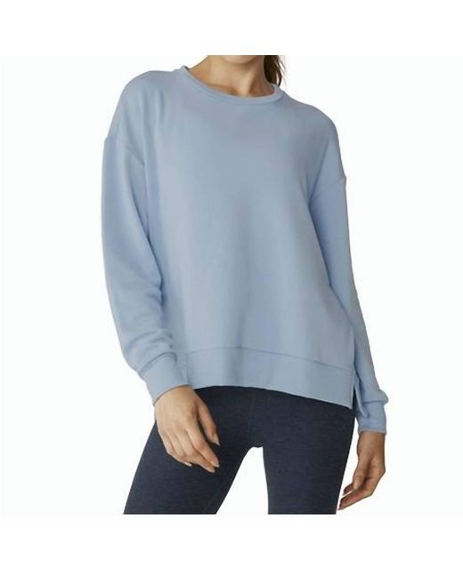 Beyond Yoga Blue Off Duty Pullover