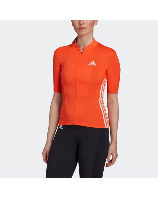 Adidas Red The Short Sleeve Cycling Jersey
