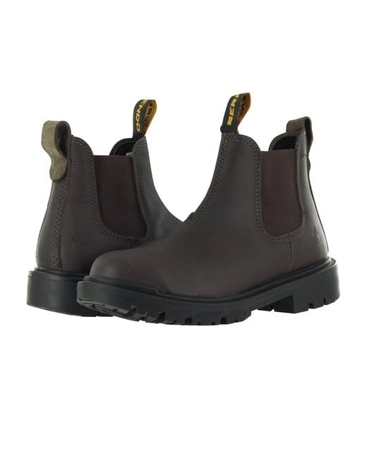 Berrendo Black Pull-On Soft Toe Work Boots Eh Rated for men