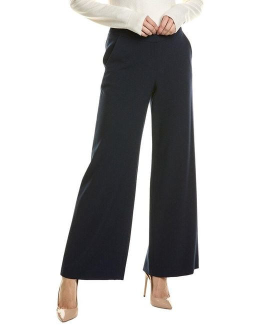 Tahari Blue Crepe Pant