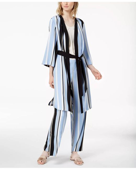 BarIII Blue Kimono Robe Jacket