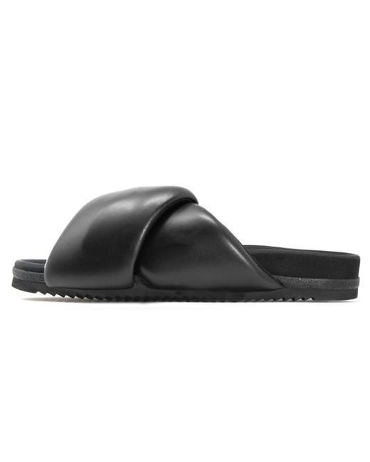 Roam Black Foldy Puffy Slide Sandal
