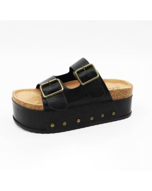 Makers Black Platform Sandals