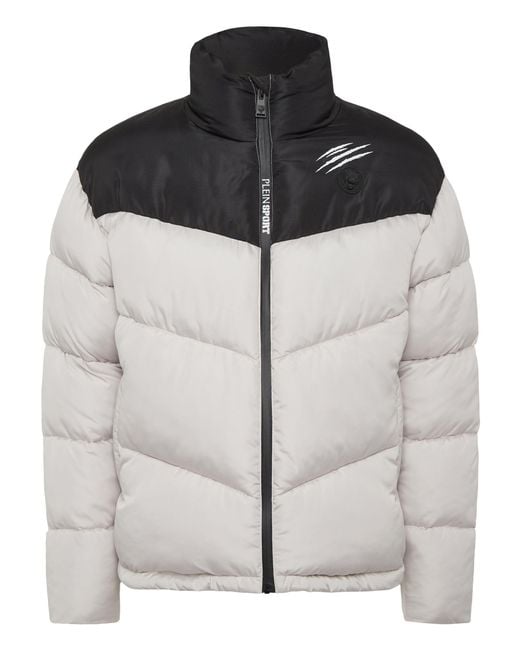Philipp Plein Gray Puffer Jacket for men
