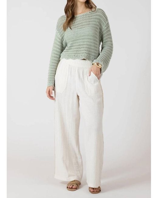 Dex White Drift Away Pants