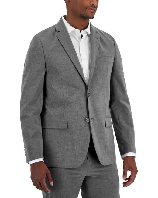 Vince Camuto Gray Slim Fit Business Two-button Blazer for men