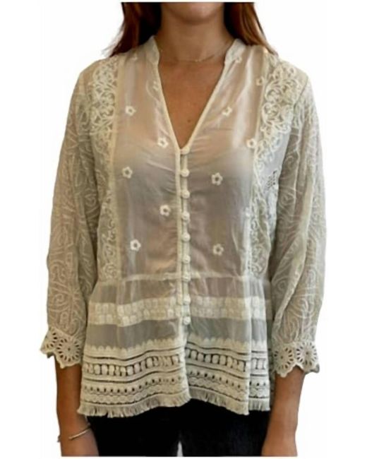 Johnny Was Pink Polyvore Juniper Blouse