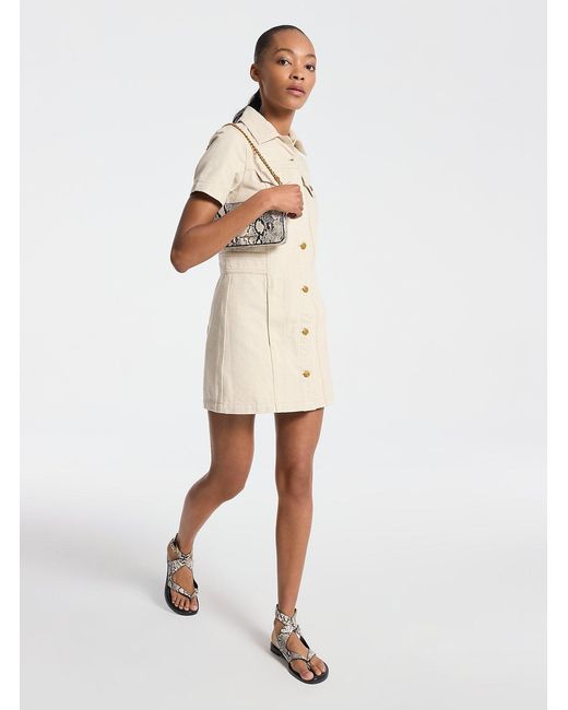 mini michael kors dress Michael Kors Women's Leather Short Sleve Mini Dress, Deep Mulberry, 2 at  Amazon Women's Clothing store