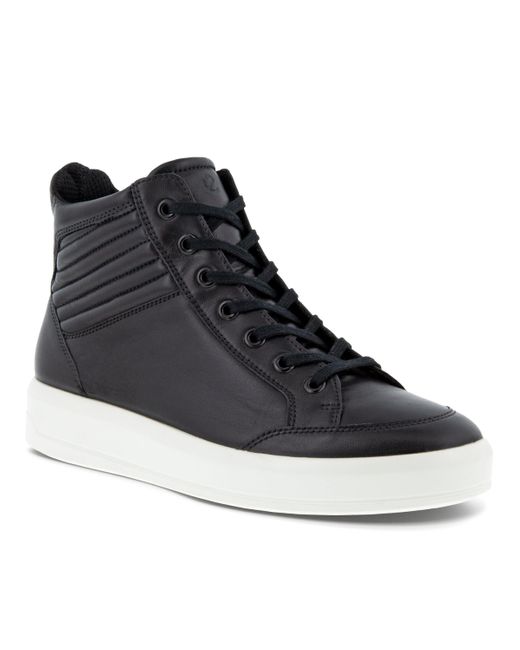 Ecco Soft 9 Ii High-top Sneaker in Black | Lyst