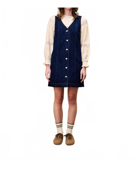 FRNCH Women's Blue Nala Denim Dress