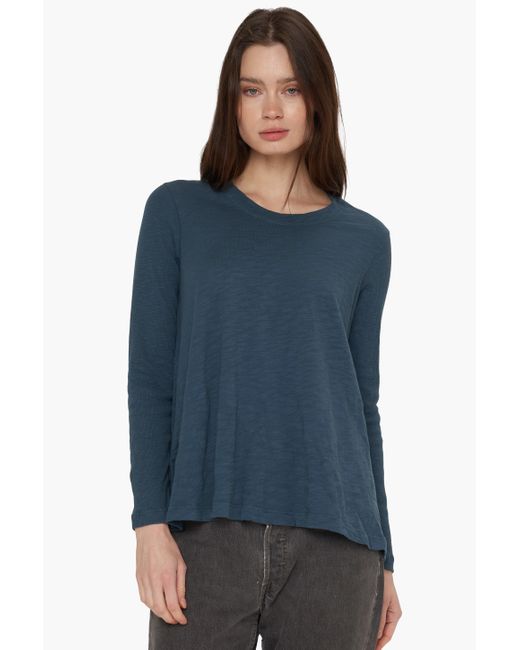 Wilt Blue Crew Trapeze Long Sleeve Mixed