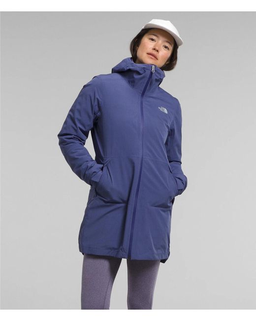The North Face Blue Thermoball Eco Cave Triclimate Parka Jacket S Ncl411