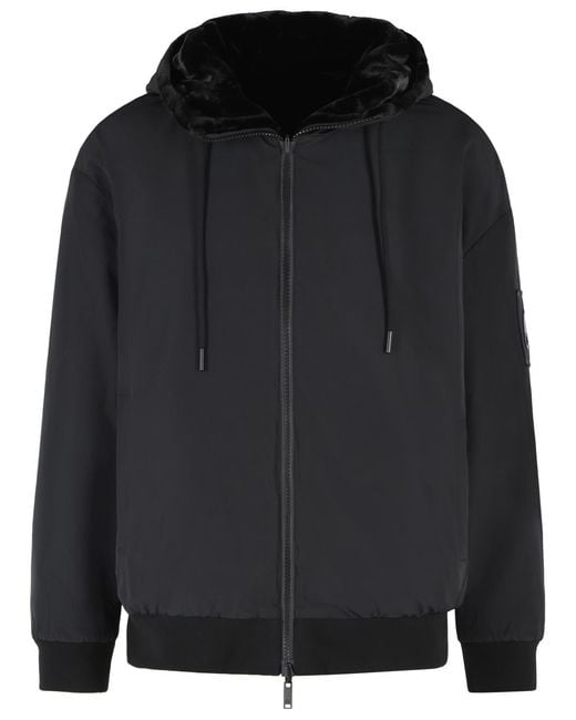 Moose Knuckles Black 'Bunny' Polyester Reversible Jacket for men