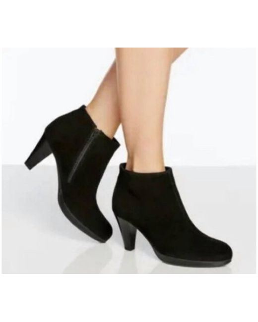 La Canadienne Black Oliver Waterproof Suede Bootie Boots