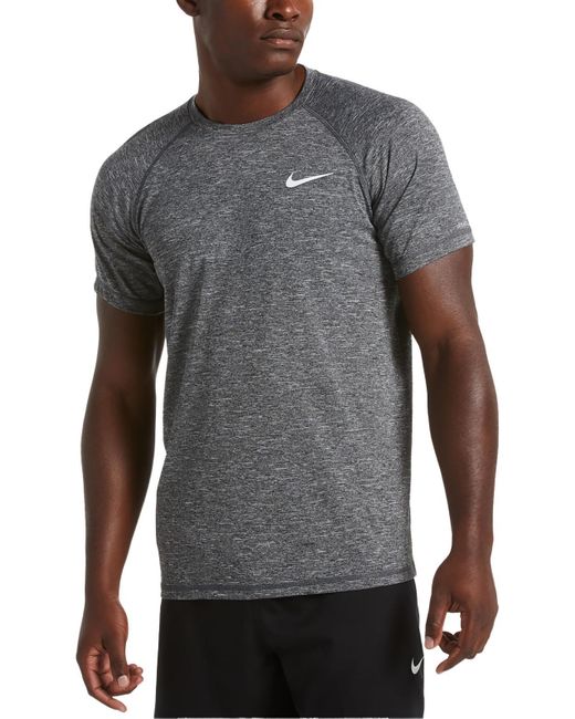 Nike Gray Big & Tall Hydroguard Logo Shirts & Tops for men
