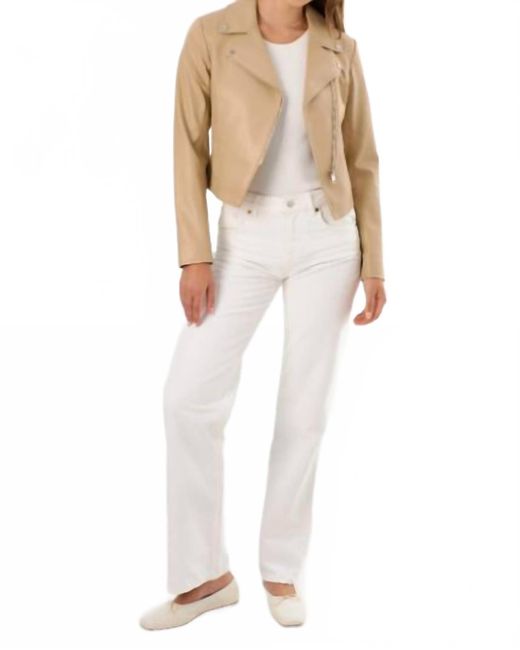 Lamarque Natural Pascale Moto Jacket