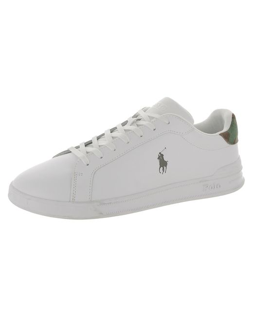Polo Ralph Lauren Gray Leather Casual And Fashion Sneakers for men