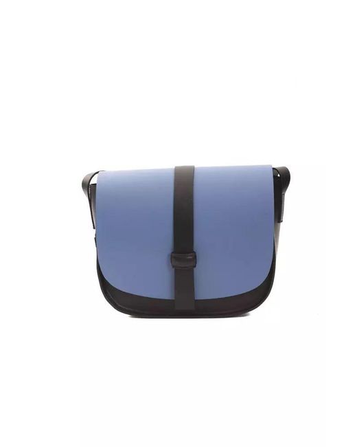 Pompei Donatella Blue Chic Leather Crossbody Bag