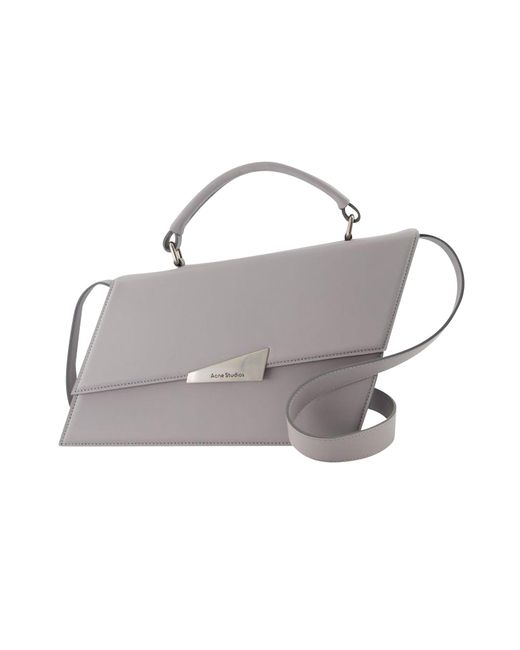 Acne Gray Distortion Crossbody - - Clair - Leather