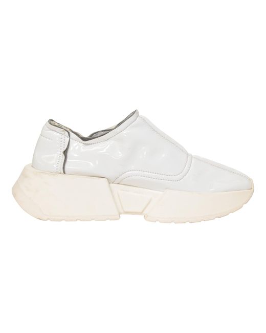 MM6 by Maison Martin Margiela White Chunky Slip-On Sneakers