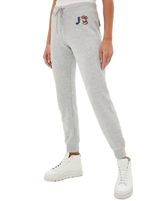 Juicy Couture Gray French Terry Sequin Trim joggers