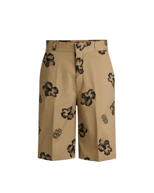 HUGO Natural Baggy-Fit Shorts for men