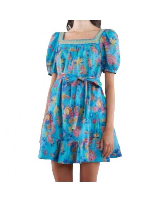 Saloni Women's Blue Short Dresses