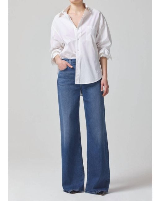 Citizens of Humanity Blue Loli Mid Rise Baggy Jeans