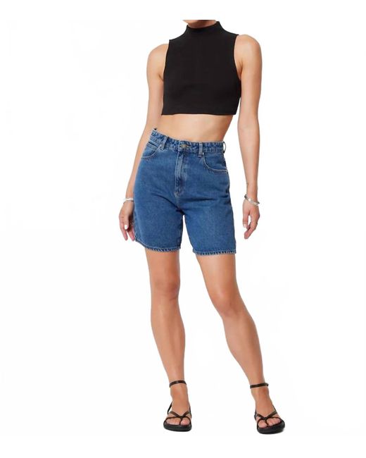 Abrand Jeans Blue Carrie High Waist Jean Shorts