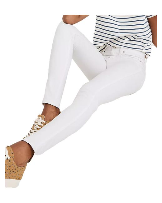 Madewell White Mid-rise Cali Demi Bootcut Jeans