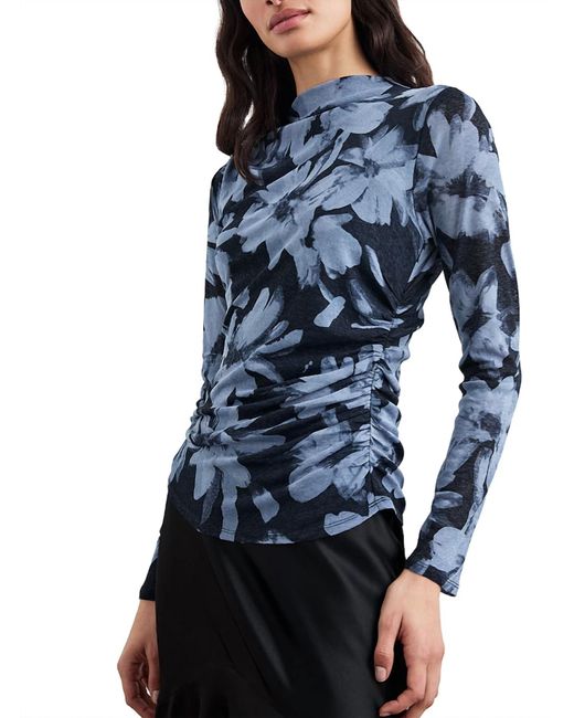 Rails Blue Joelle Floral Turtleneck